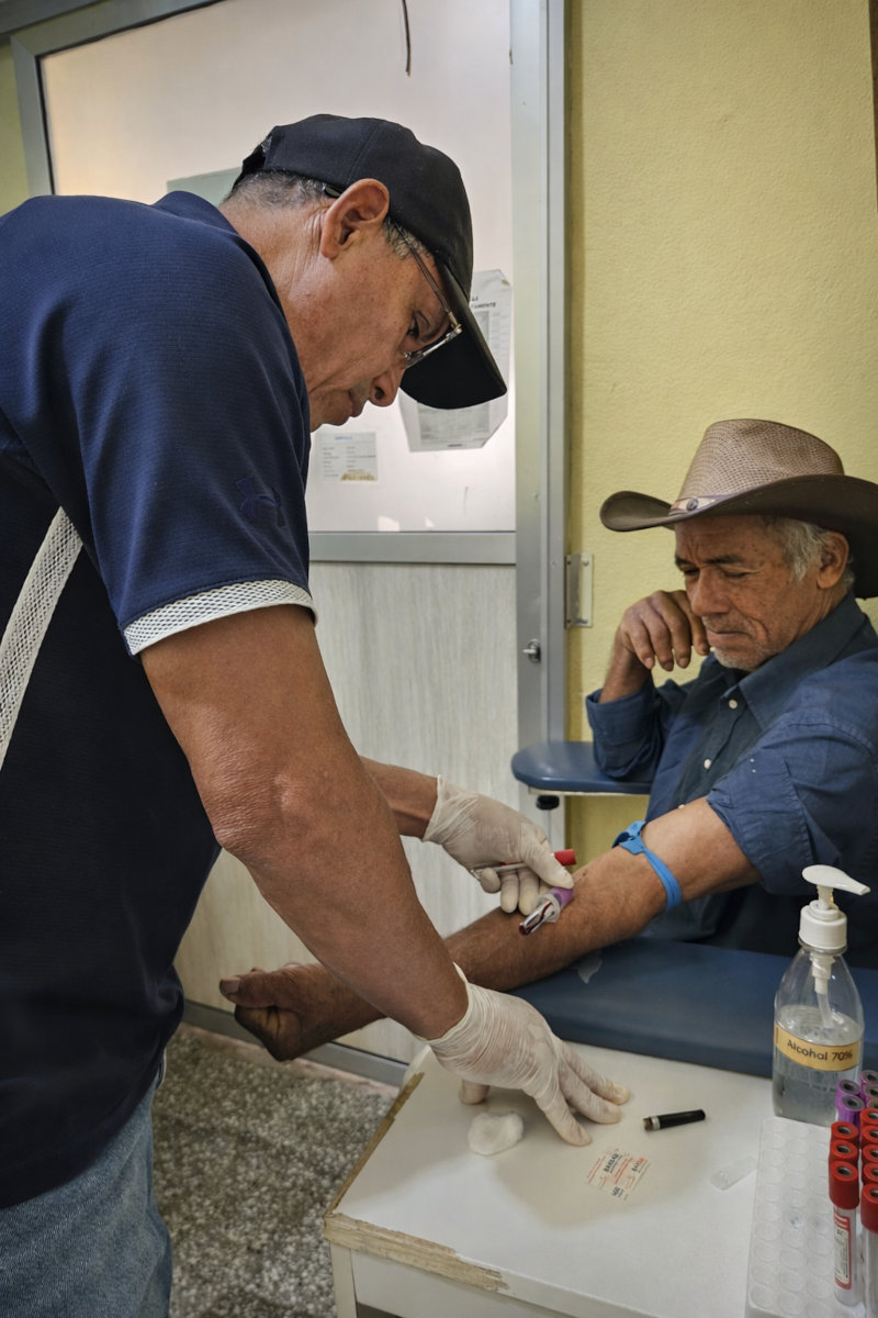 Toma de muestra en laboratorio